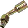Universal Air Conditioning FT 1313SBC A/C Refrigerant Hose Fitting -- Steel 45Âº Female Oring Beadlock Fitting