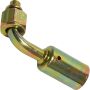Universal Air Conditioning FT 1321SBC A/C Refrigerant Hose Fitting -- Steel 90Âº Female Oring Beadlock Fitting