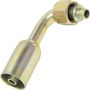 Universal Air Conditioning FT 1321SBC A/C Refrigerant Hose Fitting -- Steel 90Âº Female Oring Beadlock Fitting