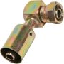 Universal Air Conditioning FT 1322SB-SDC A/C Refrigerant Hose Fitting -- Steel 90Âº Female Oring Beadlock Fitting
