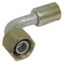 Universal Air Conditioning FT 1330C A/C Refrigerant Hose Fitting -- Aluminum 90Âº Female Oring Beadlock Fitting