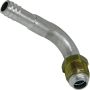 Universal Air Conditioning FT 1424C A/C Refrigerant Hose Fitting -- Aluminum 90Âº Male Oring Barb Fitting