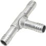 Universal Air Conditioning FT 1604C A/C Refrigerant Hose Fitting -- Aluminum T-Shape Barb Splicer Fitting