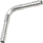 Universal Air Conditioning FT 1611C A/C Refrigerant Hose Fitting -- Aluminum 90Âº Barb Splicer Fitting