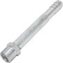 Universal Air Conditioning FT 1802C A/C Refrigerant Hose Fitting -- Aluminum Straight Male Insert Oring Barb Fitting