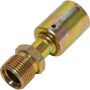 Universal Air Conditioning FT 1803SBC A/C Refrigerant Hose Fitting -- Steel Straight Male Insert Oring Beadlock Fitting