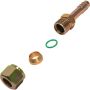 Universal Air Conditioning FT 2681C A/C Refrigerant Hose Fitting -- Steel Straight Compression Barb Fitting