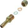 Universal Air Conditioning FT 2683C A/C Refrigerant Hose Fitting -- Steel Straight Compression Barb Fitting