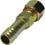 Universal Air Conditioning FT 2685C A/C Refrigerant Hose Fitting -- Steel Straight Compression Barb Fitting