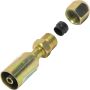 Universal Air Conditioning FT 2901SBC A/C Refrigerant Hose Fitting -- Steel Straight Compression Beadlock Fitting