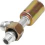 Universal Air Conditioning FT 3023C A/C Refrigerant Hose Fitting -- Alum. Str. Female Oring Beadlock Ftg. w/ Svc Port