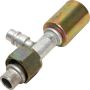 Universal Air Conditioning FT 3033C A/C Refrigerant Hose Fitting -- Alum. Str. Female Oring Beadlock Ftg. w/ Svc Port