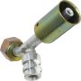 Universal Air Conditioning FT 3113C A/C Refrigerant Hose Fitting -- Alum. 45Âº Female Oring Beadlock Ftg. w/ Svc Port