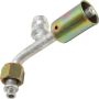 Universal Air Conditioning FT 3213C A/C Refrigerant Hose Fitting -- Alum. 90Âº Female Oring Beadlock Ftg. w/ Svc Port