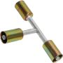 Universal Air Conditioning FT 6201C A/C Refrigerant Hose Fitting -- Aluminum T-Shape Beadlock Splicer Fitting