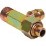 Universal Air Conditioning FT 6302C A/C Refrigerant Hose Fitting -- Steel Straight Compressor Fitting w/ Service Port