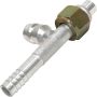 Universal Air Conditioning FT 7001C A/C Refrigerant Hose Fitting -- Aluminum Str. Female Oring Barb Ftg. w/ Svc Port