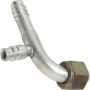 Universal Air Conditioning FT 7006C A/C Refrigerant Hose Fitting -- Aluminum 90Âº Female Oring Barb Fitting w/ Svc Port
