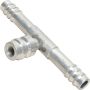 Universal Air Conditioning FT 7049C A/C Refrigerant Hose Fitting -- Aluminum Straight Barb Splicer w/ Service Port