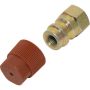 Universal Air Conditioning FT 7608SRC A/C Service Valve Fitting -- Steel Straight Screw-on Service Port Fitting