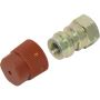 Universal Air Conditioning FT 7610SRC A/C Service Valve Fitting -- Steel Straight Screw-on Service Port Fitting