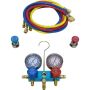 Universal Air Conditioning TO 1661C A/C Repair Tool -- Aluminium Manifold Gauge Hose and Coupler Set