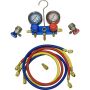 Universal Air Conditioning TO 1670C A/C Repair Tool -- Aluminium Manifold Gauge Hose and Coupler Set