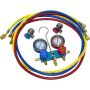 Universal Air Conditioning TO 1673C A/C Repair Tool -- Aluminium Manifold Gauge Hose and Coupler Set
