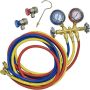 Universal Air Conditioning TO 1702C A/C Repair Tool -- Brass Manifold Gauge Hose and Coupler Set