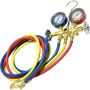 Universal Air Conditioning TO 3666C A/C Repair Tool -- Brass Manifold Gauge Hose Set