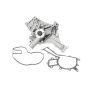 URO Parts 1132000101 Water Pump