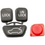 URO Parts 9166200I Rubber Button Insert for Alarm Remote