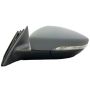 LH MIRROR OTR REAR VIEW TO 4-2-12;W/O MEMORY;W/COVER;PTM;VOLKSWAGEN PASSAT 12-12
