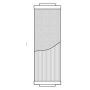 WIX FILTER C55A10GAV WIX INDUSTRIAL HYDRAULICS Cartridge Hydraulic Metal Canister Filter