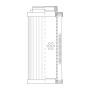 WIX FILTER D04B25CAV WIX INDUSTRIAL HYDRAULICS Cartridge Hydraulic Metal Canister Filter