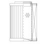 WIX FILTER D34F25TA WIX INDUSTRIAL HYDRAULICS Cartridge Hydraulic Metal Canister Filter