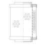 WIX FILTER D97A03CAV WIX INDUSTRIAL HYDRAULICS Cartridge Hydraulic Metal Canister Filter