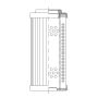 WIX FILTER D97E500TAV WIX INDUSTRIAL HYDRAULICS Cartridge Hydraulic Metal Canister Filter