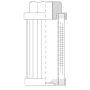 WIX FILTER F99B60B5T WIX INDUSTRIAL HYDRAULICS Cartridge Hydraulic Metal Canister Filter