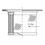 WIX FILTER P01D344 WIX INDUSTRIAL HYDRAULICS Air/Oil Separator Cartridge