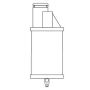WIX FILTER P19D03XA WIX INDUSTRIAL HYDRAULICS Cartridge Lube Metal Canister Filter