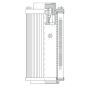 WIX FILTER R48D100BV WIX INDUSTRIAL HYDRAULICS Cartridge Hydraulic Metal Canister Filter