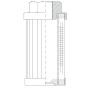 WIX FILTER S71E250TA WIX INDUSTRIAL HYDRAULICS Cartridge Hydraulic Metal Canister Filter