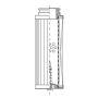 WIX FILTER W01AG445 WIX INDUSTRIAL HYDRAULICS Cartridge Hydraulic Metal Canister Filter