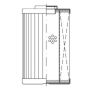 WIX FILTER W01AG659 WIX INDUSTRIAL HYDRAULICS Cartridge Hydraulic Metal Canister Filter