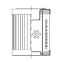 WIX FILTER W01AG663 WIX INDUSTRIAL HYDRAULICS Cartridge Hydraulic Metal Canister Filter
