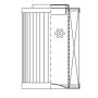 WIX FILTER W01AG866 WIX INDUSTRIAL HYDRAULICS Cartridge Hydraulic Metal Canister Filter