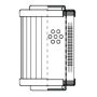 WIX FILTER W01B450 WIX INDUSTRIAL HYDRAULICS Cartridge Hydraulic Metal Canister Filter