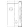 WIX FILTER W03AT1298 WIX INDUSTRIAL HYDRAULICS Cartridge Hydraulic Metal Canister Filter
