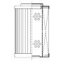 WIX FILTER W03AT1345 WIX INDUSTRIAL HYDRAULICS Cartridge Hydraulic Metal Canister Filter